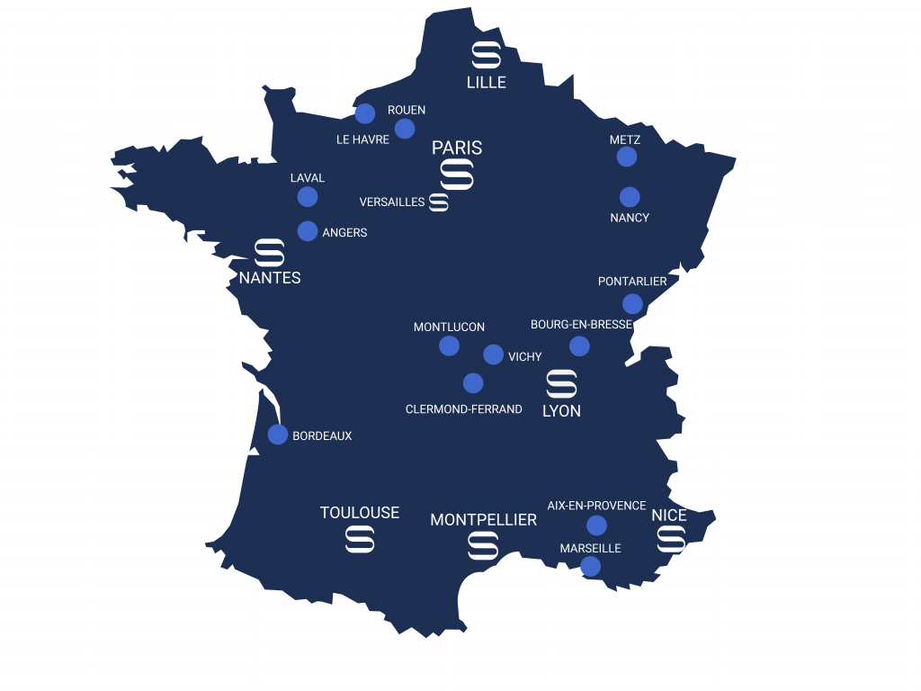 Carte France octobre 2024 Plan de travail 1 1024x768 - Bureaux Simon Associés, en France et à l'International