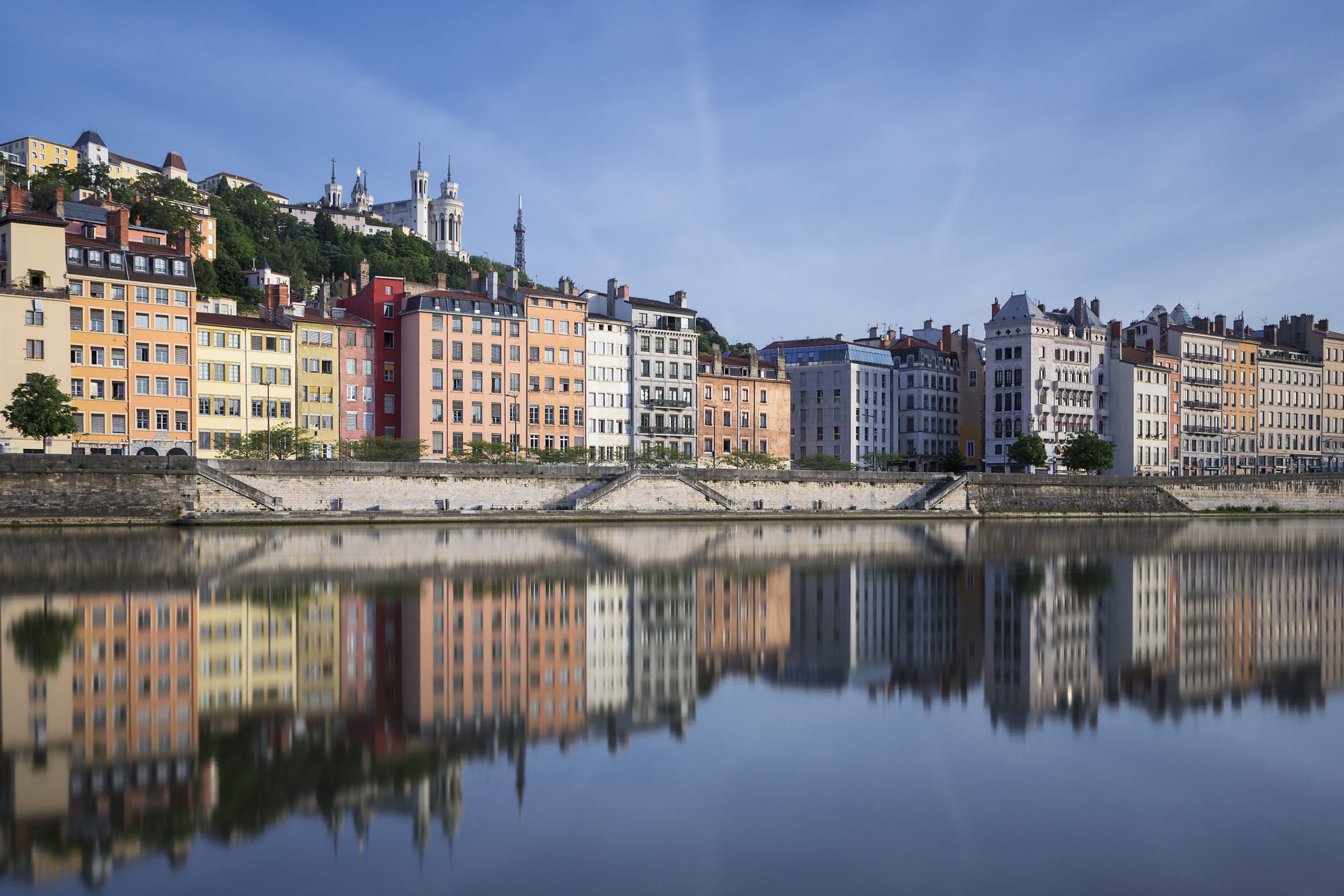 saone river reflection lyon france scaled - Grand Est (Lyon, Pontarlier, Bourg-en-Bresse)