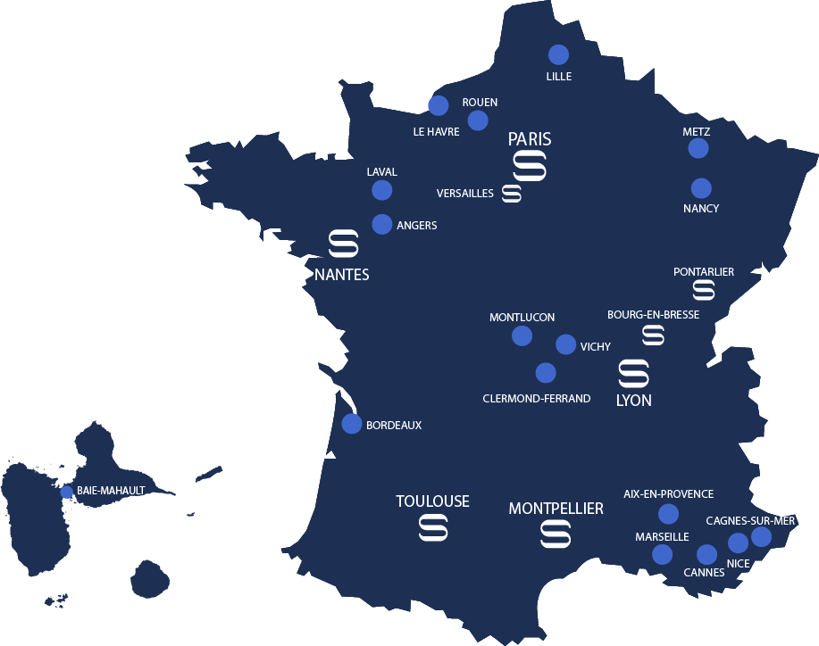 Réseau Simon Avocats Carte France 2025 201025 - Réseau Simon Avocats